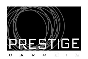 Prestige Carpets logo (B&W)